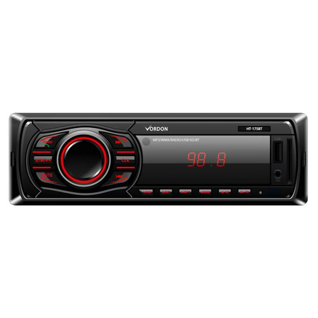 Vordon Car Radio HT-175BT cu Bluetooth / AUX / USB / intrare SD /4x45W