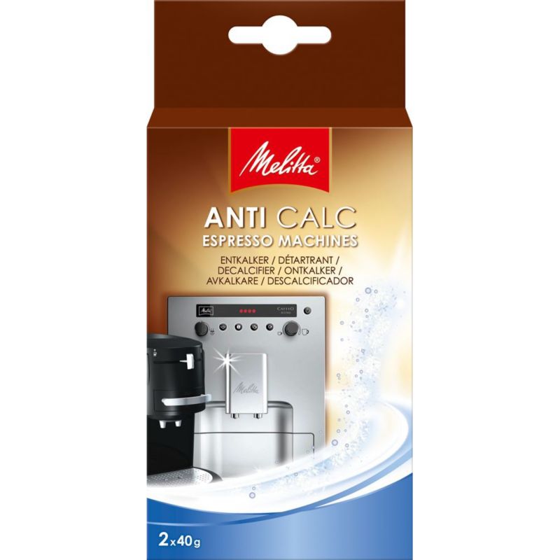 Melitta Anti Calc Espresso Machines Descaler Pentru Mașini Automate (2x40g)