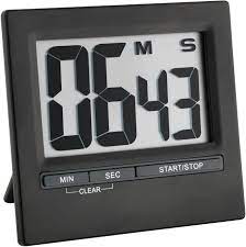 Tfa 38.2013.01 Cronometru Digital De Bucătărie Negru 99 Min Aluminiu Plastic Analogic De Sine Stătător