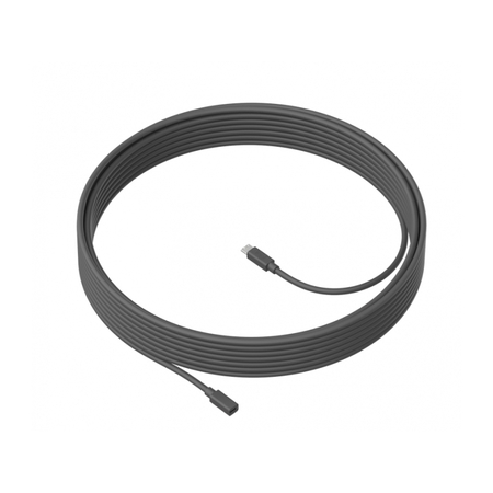 Cablu Prelungitor Pentru Microfon Logitech Meetup Negru 10 M 4,2 Mm 950-000005