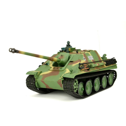 RC Tank Jagdpanther Heng Long 1:16 cu fum și sunet și cutie de viteze din metal -2,4Ghz