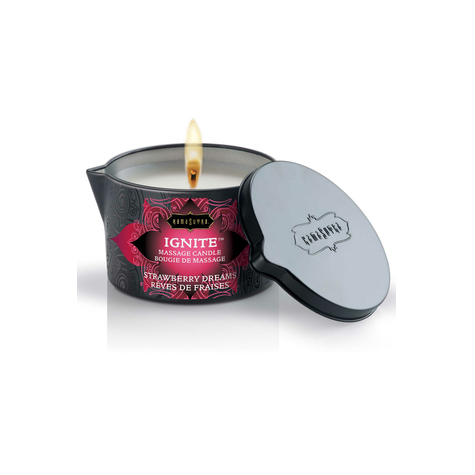 Massage Candles : Candle Strawberry Dreams 17o Gr Kama Sutra 739122102285