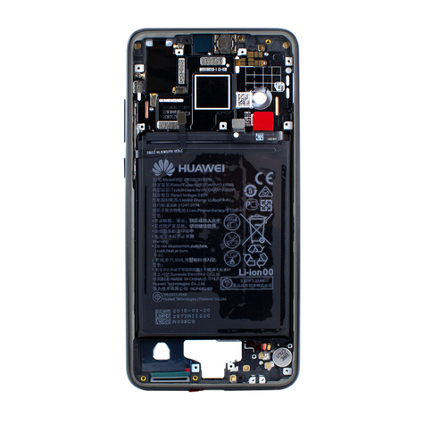 Huawei P20 Piesă De Schimb Cadru Central Cu Baterie Negru