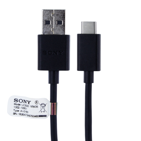 Sony Ucb30 Cablu De Încărcare Usb La Usb Tip C 1m Negru