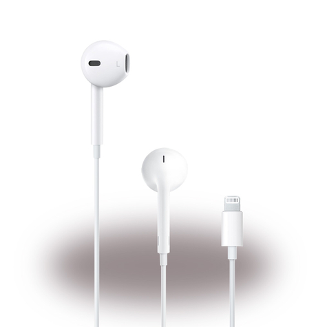 apple mmtn2zm/a earpods căști cu cască pentru ureche conector lightning alb