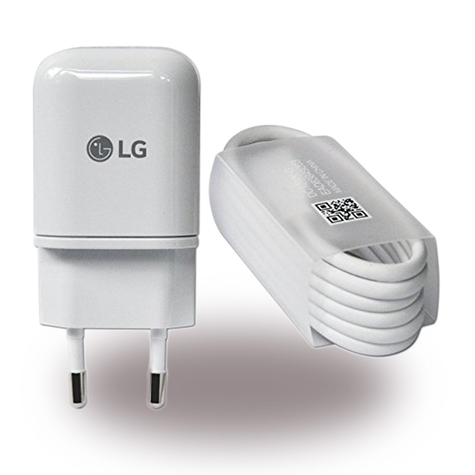 Lg Electronics Mcs-H05 / Mcs-H06 Sursă De Alimentare Usb / Încărcător Usb + Cablu De Încărcare Usb La Usb Tip C Alb