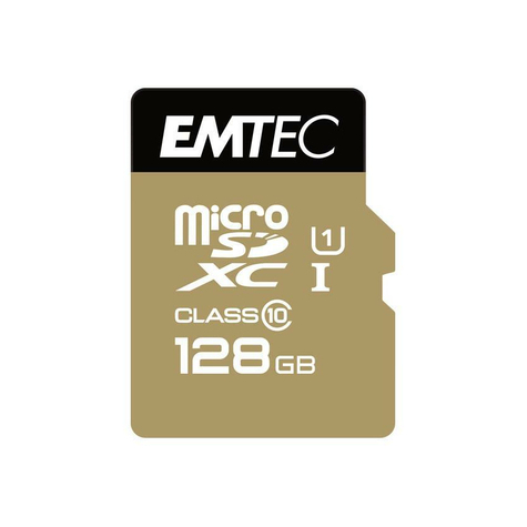 Microsdxc 128gb Emtec + Adaptor Cl10 Gold+ Uhs-I 85mb/S Blister
