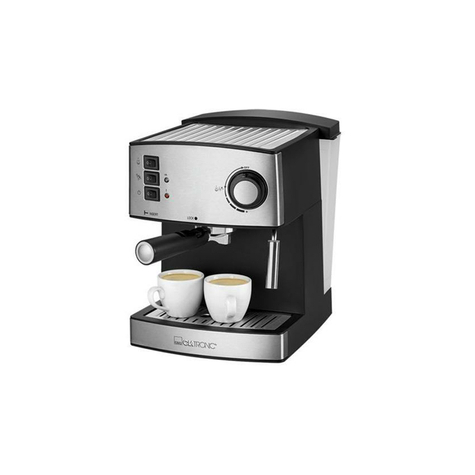 Mașină Automată De Cafea Espresso Clatronic Es 3643 (Negru-Argintiu)