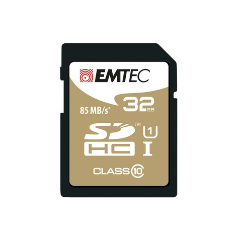 Sdhc 32gb Emtec Cl10 Gold+ Uhs-I 85mb/S Emtec Cl10 Gold+ Uhs-I 85mb/S Blister