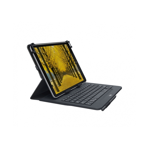 Husă Universală Logitech Cu Tastatură Integrată Pentru Tablete De 9-10'', Negru