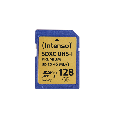Intenso Secure Digital Card Sd Class 10 Uhs-I 128 Gb Memory Card
