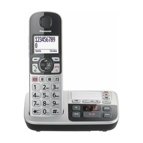 panasonic kx-tge520gs telefon fără fir dect simplu, argintiu-negru