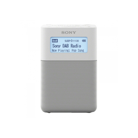 Sony Xdr-V20dw, Radio-Rezonanță Portabil Dab/Dab+ Cu Difuzor, Argintiu