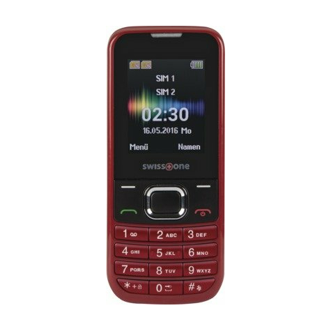 swisstone sc 230 dual sim roșu gsm telefon mobil roșu