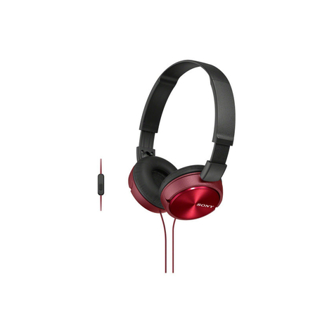 Căști Cu Cască Pentru Ureche Sony Mdr-Zx310r On Ear -Red