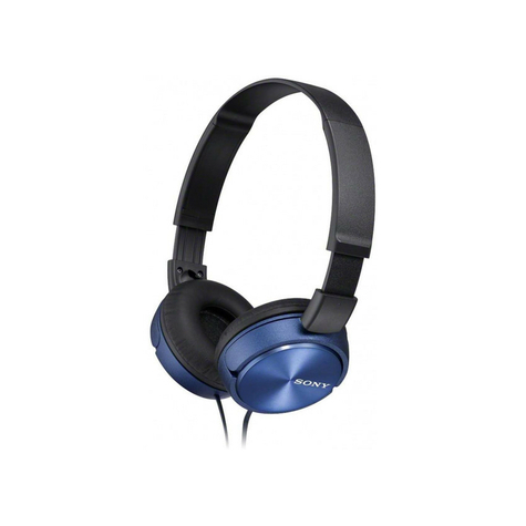 Căști Cu Cască Pentru Ureche Sony Mdr-Zx310l Albastru
