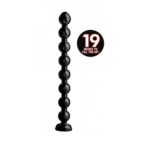 Beaded Thick Anal Snake Anal Dildo 19 Inch