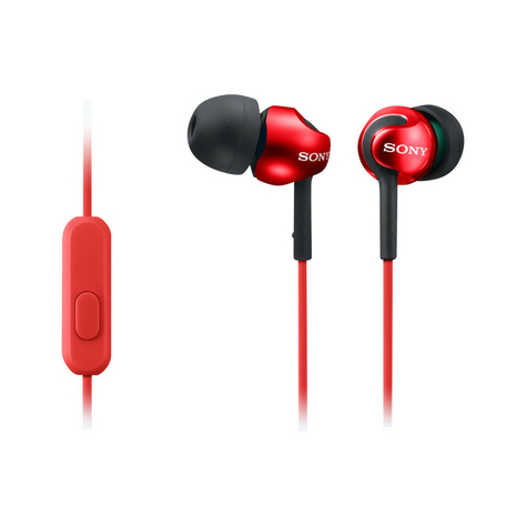 Căști In-Ear Sony Mdr-Ex110apr, Roșu