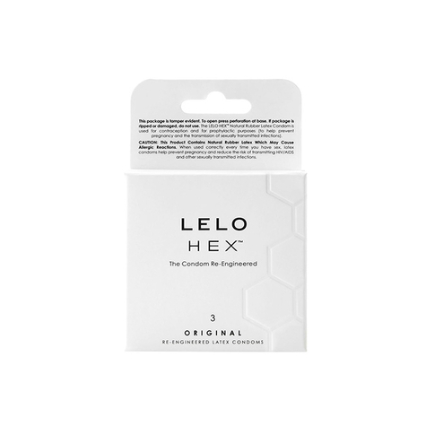 Prezervative Lelo Hex Original Pachet De 3 Prezervative