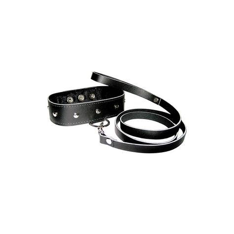 Sportsheets Leather Leash And Collar