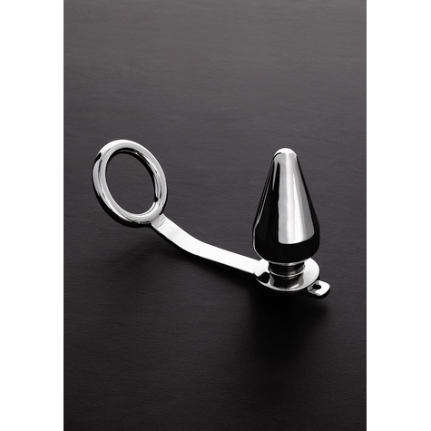 Inel Pentru Penis Cockring: C-Ring (50mm) Cu Butt Plug (50x100mm)
