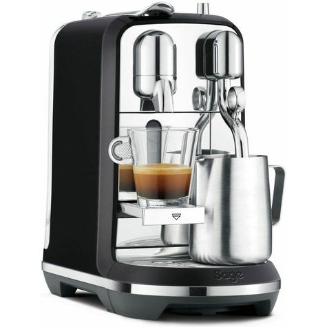 Sage Nespresso Nespresso Sne800btr Creatista Plus Black Truffle Capsule Machine