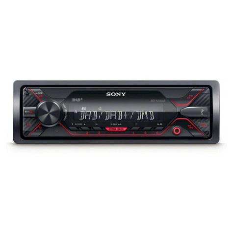 Sony Dsx-A310dab Media Tuner/Aux/Usb/Ipod/Dab+ (Roșu)