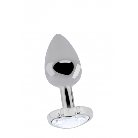 Love Heart Diamond Plug 3.15 Inch Argintiu