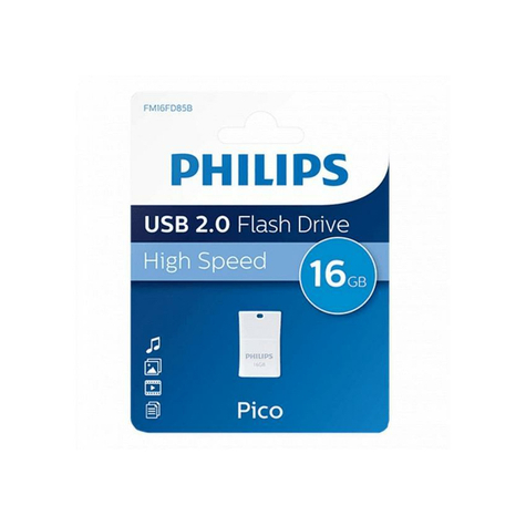 Philips Usb Flash Drive 16gb 2.0 Usb Pico Fm16fd85b/00