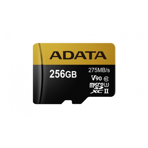 Card Adata Microsd/Sdxc 256gb Uhs-Ii Cl.10 W/Adap. Ausdx256guii3cl10-Ca1
