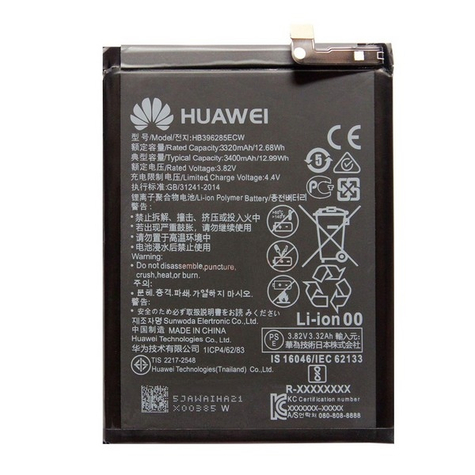 Huawei Hb396285ecw P20, Honor 10 3320mah Baterie Litiu-Ion Baterie