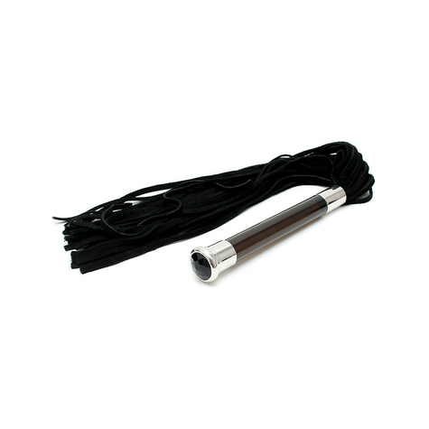 Rimba Suede Flogger With Glass Handle And Crystal