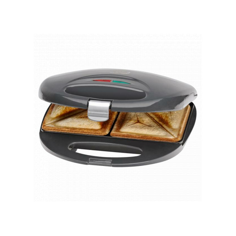 Clatronic Sandwich Toaster St 3477 Grey-Inox