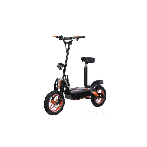 e-scooter până la 40 km/h rapid cu o autonomie de 25 km, 48v | 1500w | 12ah baterie, cu scaun, frâne și lumini -c002b