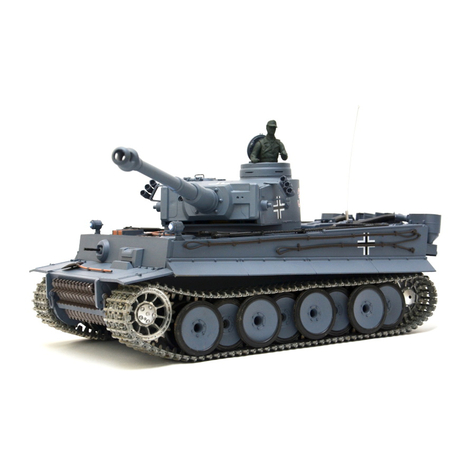 Rc Tank German Tiger I Heng Long Heng Long 1:16 Gri, Fum Și Sunet, Cutie De Viteze Metalică (Oțel) Și Șenile Metalice -2,4ghz -V 6.0 Pro