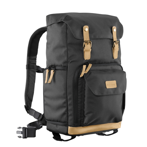 Mantona Luis Retro - Backpack - Universal - Notebook Case - Black