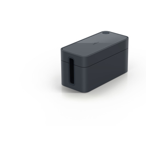 Durable Cavoline Box S Carcasă Pentru Cabluri Masă/Banc Grafit Plastic Cauciuc 246 Mm 128 Mm