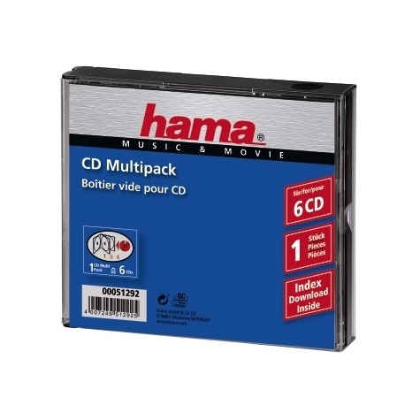 Hama Cd Multipack 6 6 Discuri Transparent