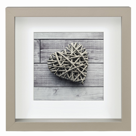 Hama Scala - Mdf - Gray-Brown - Single Picture Frame - 15 X 15 Cm - Square - Thoughtful