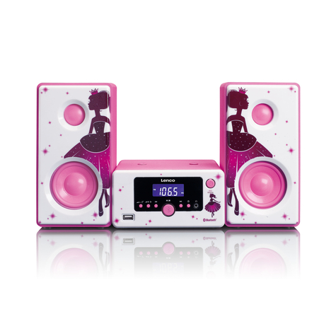 Stl Mc-020 Home Audio Mini System Pink White 10 W