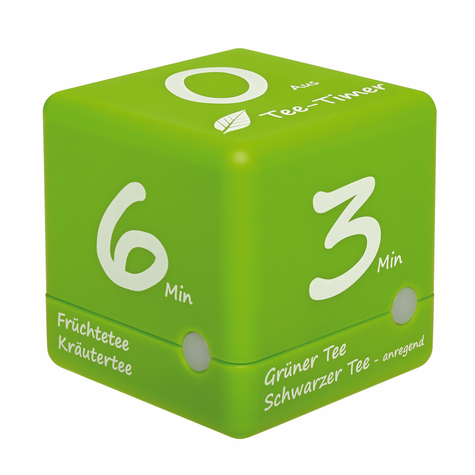 Tfa Cube Timer Cronometru Digital De Bucătărie Verde Alb 6 Min Plastic În Picioare Aaa