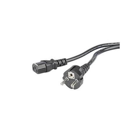 Hama Universal Mains Cable - 2.5 M - Black - 2.5 M - Black