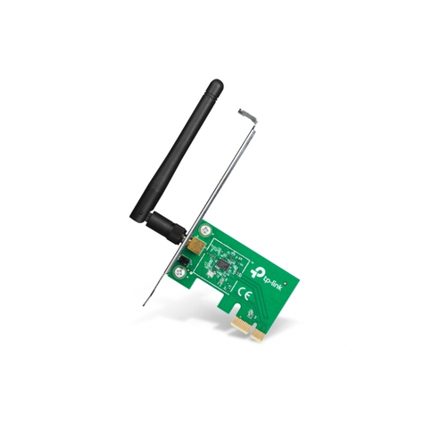 Tp-Link 150mbps Wireless Pci Epress Adapter Built-In 150mbps Card De Rețea Încorporat 150mbps