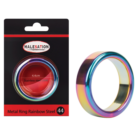Malesation Metal Ring Rainbow Steel 44