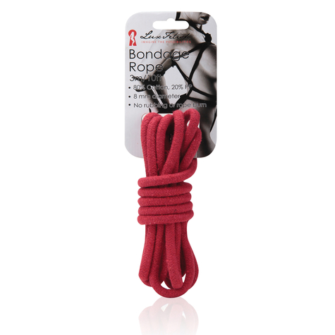Lux Fetish Bondage Rope Roșu 3m