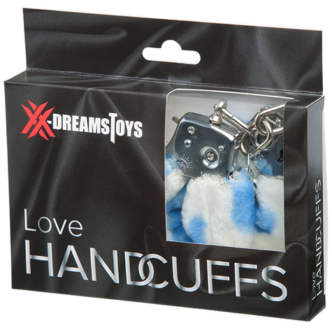 Xx-Dreamstoys Love Handcuffs W. Albastru-Albastru Plușat