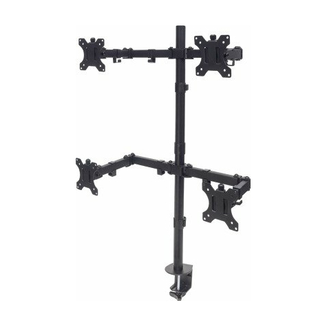 Manhattan Desk Mount With Monitor Arm For Four Displays From 13''-32'' Max 8 Kg