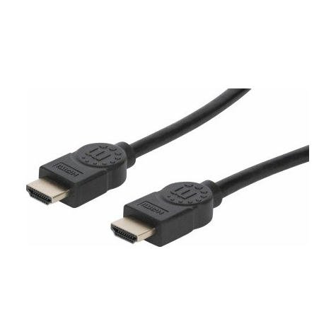 Manhattan Premium High Speed Hdmi Cable With Ethernet Channel, 3 M, Black