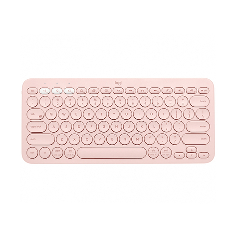 Logitech Keyboard K380 Multi-Device Bluetooth, Roz