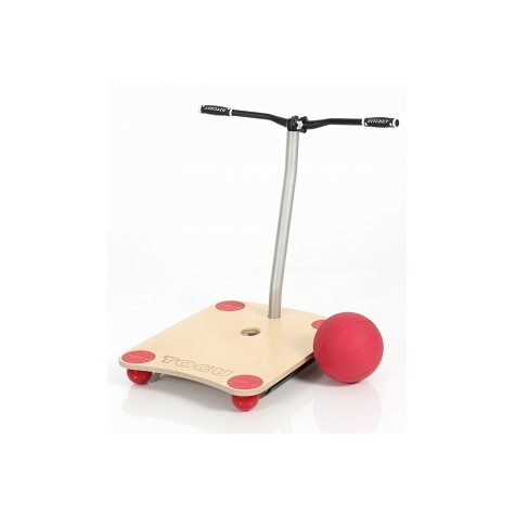 Togu Bike Balance Board Classic, De Culoare Lemn Cu Roșu